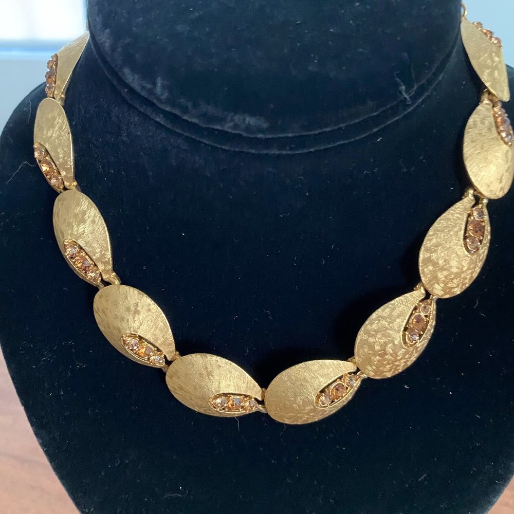 Vintage ART Choker w/Rhinestones